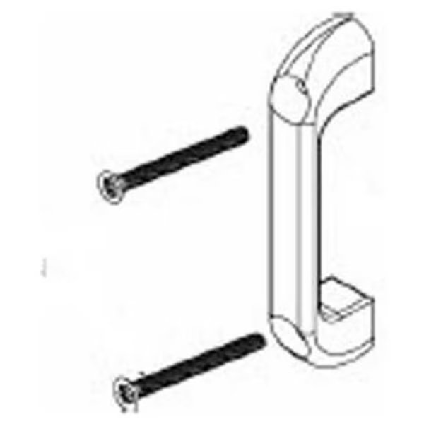Bradley Chromed Zamac Countersink Door Pull Kit - Zamak, Phenolic - HDW0-Z0168, Bradley, Mfr#: HDW0-Z0168